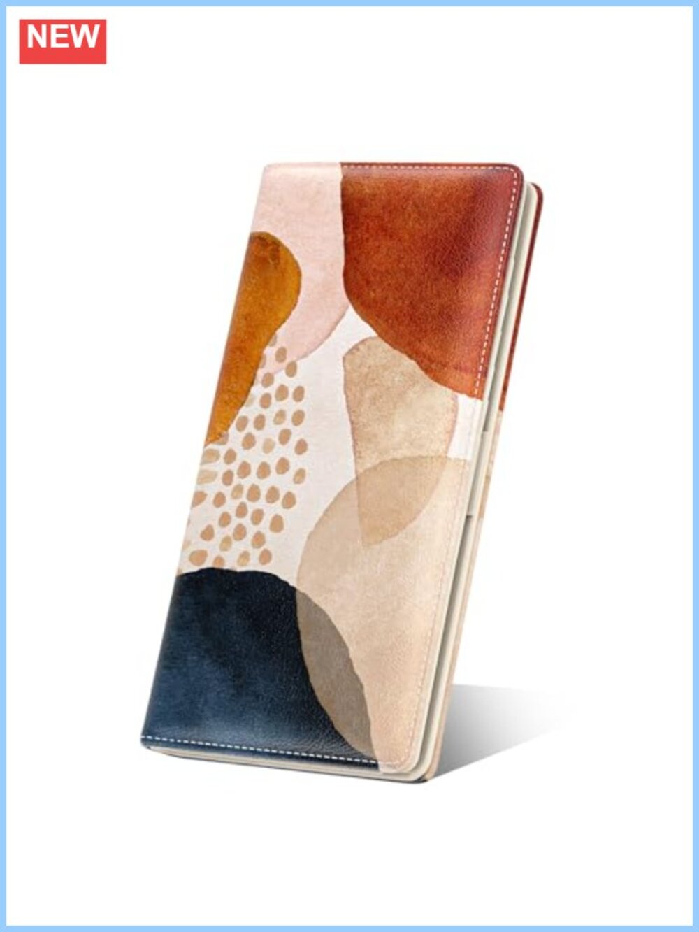 Slim RFID Bifold Wallet PU Leather Card Holder 11 Slots